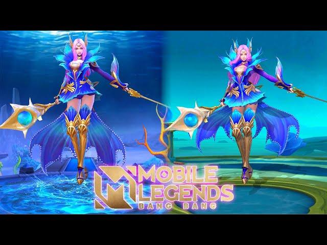 Odette Mermaid Princess Revamped VS OLD Skin Effects MLBB