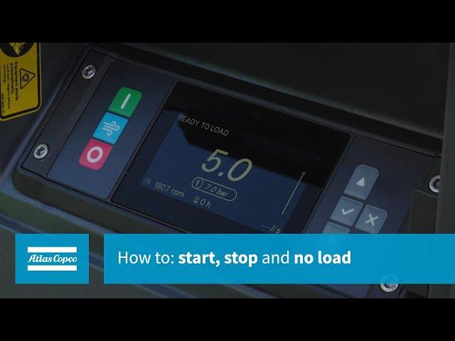 How to: start, stop and no load with a Xc2004 controller