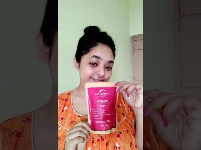 Alps Goodness Beetroot Powder Face Pack For Dull Skin || #ytshorts #diy #versatileanu #facepack