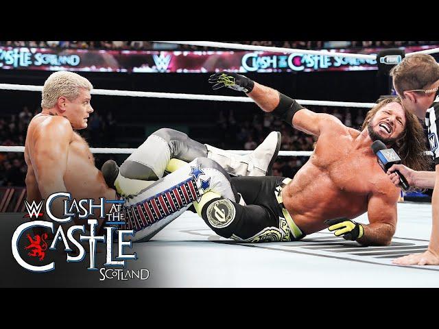 Cody Rhodes vs. AJ Styles – WWE Championship “I Quit” Match: Clash at the Castle 2024 highlights