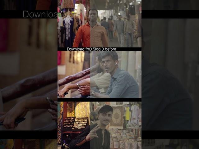 The power of color grading Sony FX30/FX3/A7Siii SLOG 3 BEFORE AND AFTER / free lut
