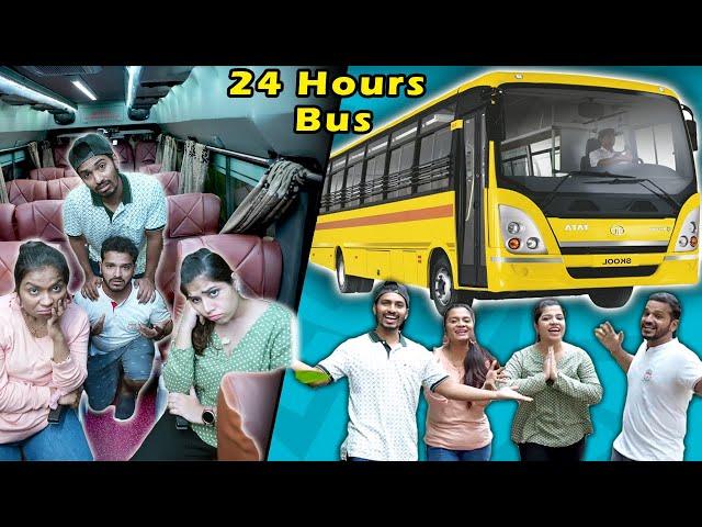 Living Inside A Bus For 24 Hours | Challenge Video India | Hungry Birds