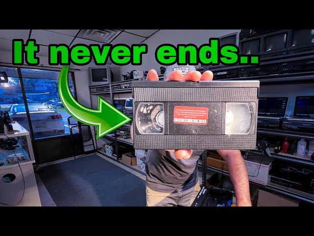 THIS IS A PROBLEM ** More vhs tapes with mold. **LETS CLEAN IT!