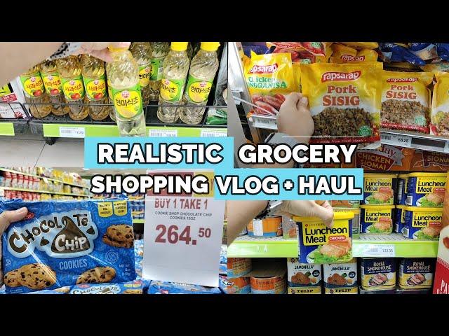 A Realistic Grocery Shopping Vlog + Haul for a Family of 3 with Prices