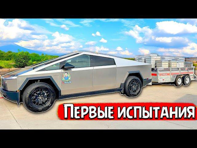 Первые испытания Tesla Cybertruck