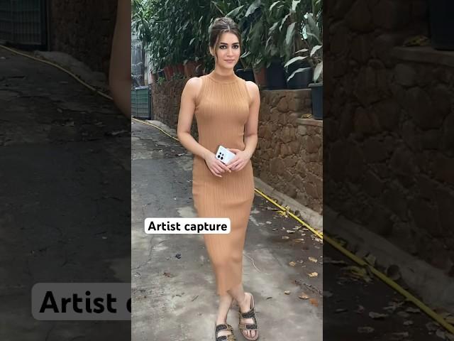 Kriti sanon spotted at krome studio #kritisanon #artistcapture #dailyshorts #bollywood #shorts