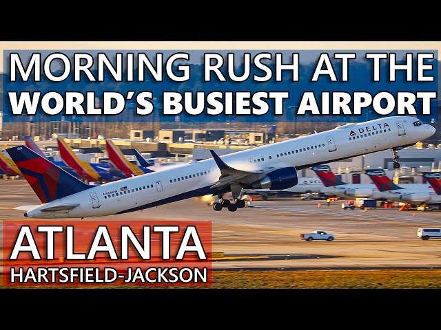 MORNING RUSH at the WORLD'S BUSIEST AIRPORT - Atlanta Hartsfield-Jackson Plane Spotting