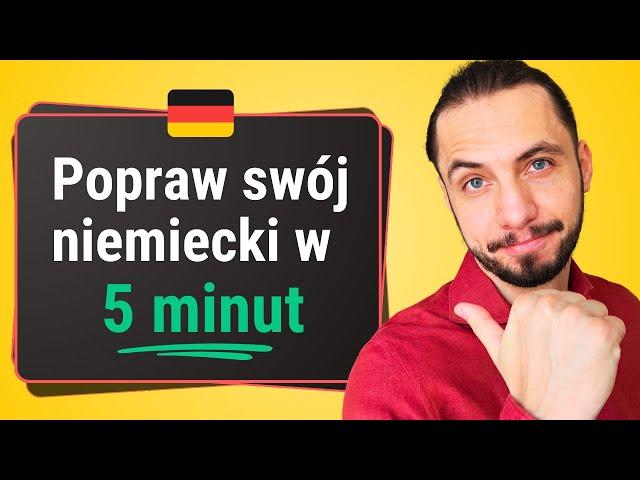 Popraw swoj niemiecki w 5 minut! #zapytajpoliglote  de odc. 219