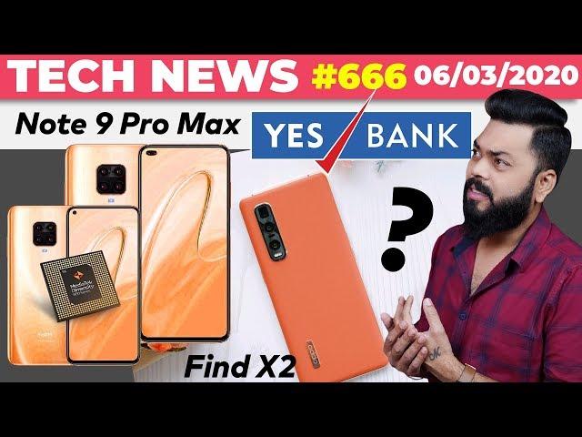 Redmi Note 9 Pro On Dimensity 800, Note 9 Pro MAX Coming,OPPO Find X2 India Launch,YES Bank-#TTN666