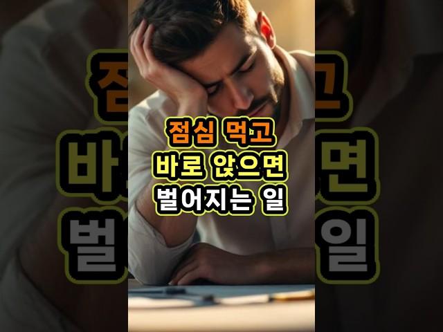 당신의 점심 루틴, 뱃살을 부를 수도 있습니다! #건강정보 #시니어 #건강쇼츠
