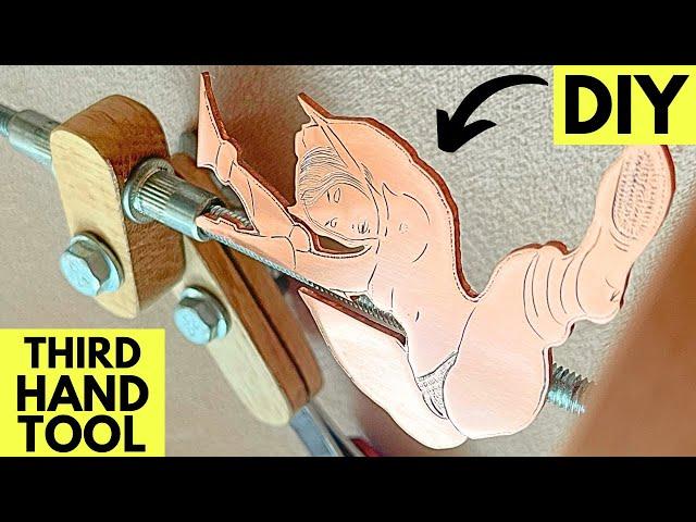 Watch the Magic: Pole Dancer Engraved Third Hand Tool DIY #diytools #woodworking #jewelrymaking