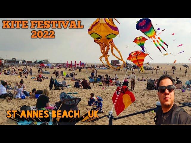 KITE FESTIVAL 2022 ST ANNES BEACH UK 4k