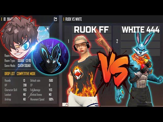 RUOK FF VS WHITE 444 | ONLY ONE TAP ROOM - MOST AWAITED MATCH - تحدي وايت ضد ريوك