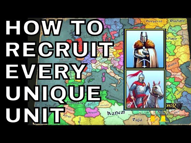How to recruit every Unique Unit - Knights of Honor 2