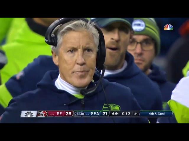 Missed referee call 49ers vs Seahawks defensive pass interference DPI | NFL Week 17