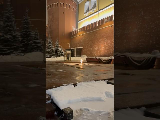 Вечный огонь на Рождество #вечныйогонь #память #краснаяплощадь #москва #travel