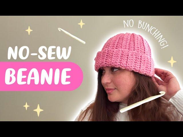 ⋆˚ NO BUNCHING crochet beanie ˚˖𓍢ִ໋˚⋆ | NO SEW beginner friendly | Lala Crochet Boutique