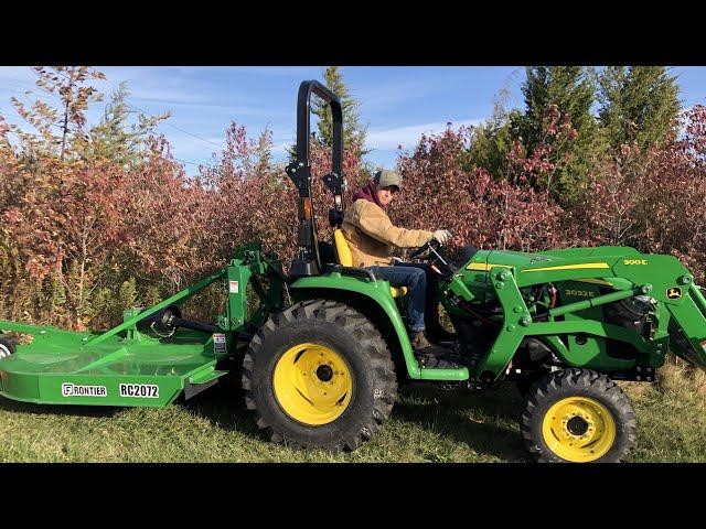 Brush Hogging | 6-8' Brush | 3" Diameter Trees | John Deere 3032E