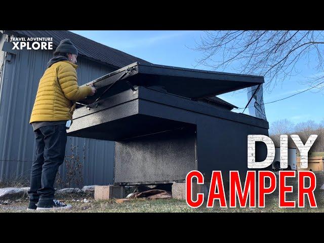 6 - Installing Lift Struts, Windows, and Weather Stripping on our DIY Overlanding Truck Camper