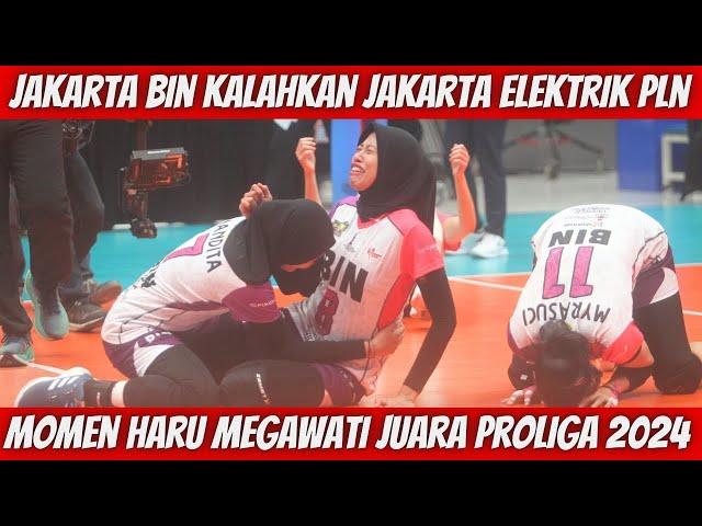 MOMEN MEGAWATI JUARA PROLIGA 2024 BERSAMA JAKARTA BIN