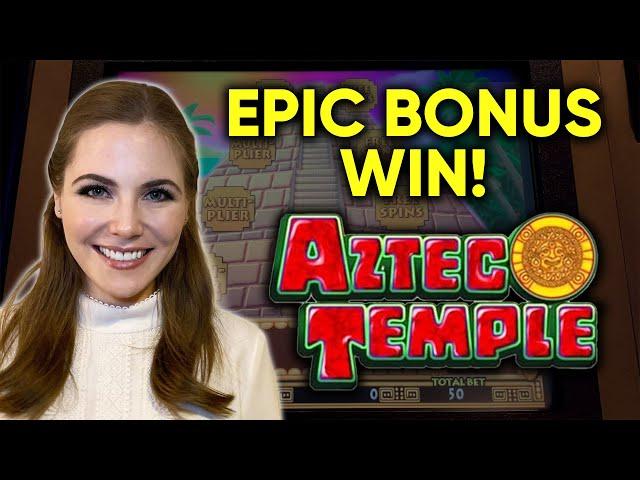 EPIC BONUS! Aztec Temple Slot Machine! BIG WIN! Super Lucky Picking!