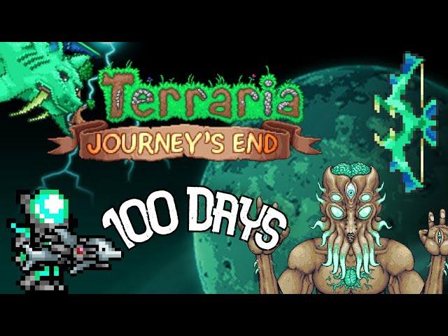 I spent 100 Days Terraria MASTER mode RANGER class ONLY!