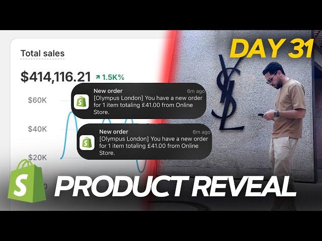 $31,563/Sales REVEALED Products - 0 to $100k Dropshipping Challenge (DAY 31)