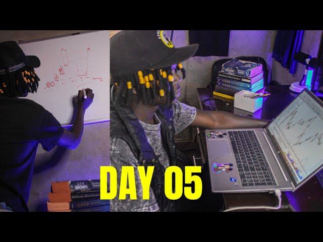 Vlog] Day 5 , learning new trading concepts , ict pd array , breaking bad habits