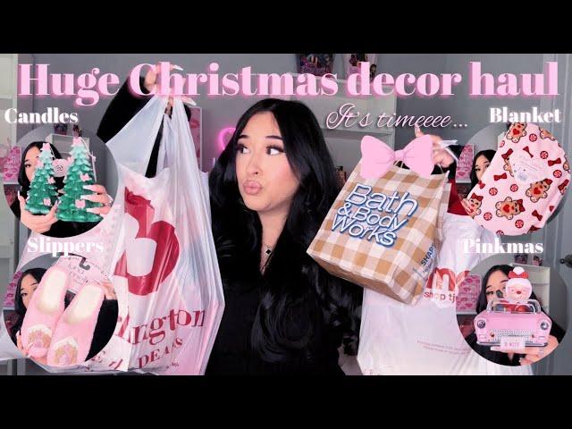 HUGE CHRISTMAS DECOR HAUL 2024 | it’s timeeeeee!! ( Burlington, Tj maxx, Ross, BBW, etc.) 