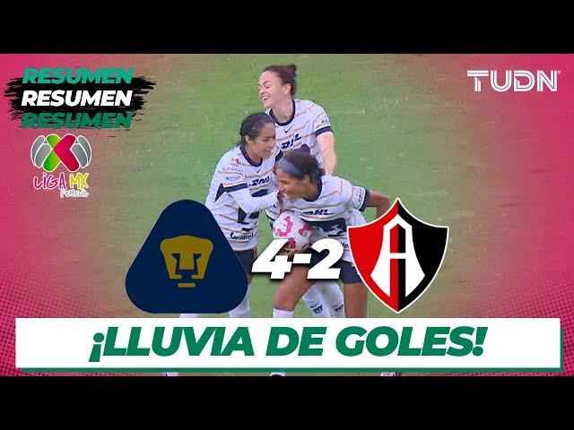 Resumen y goles | Pumas 4-2 Atlas | Liga Mx Femenil AP2024-J2 | TUDN