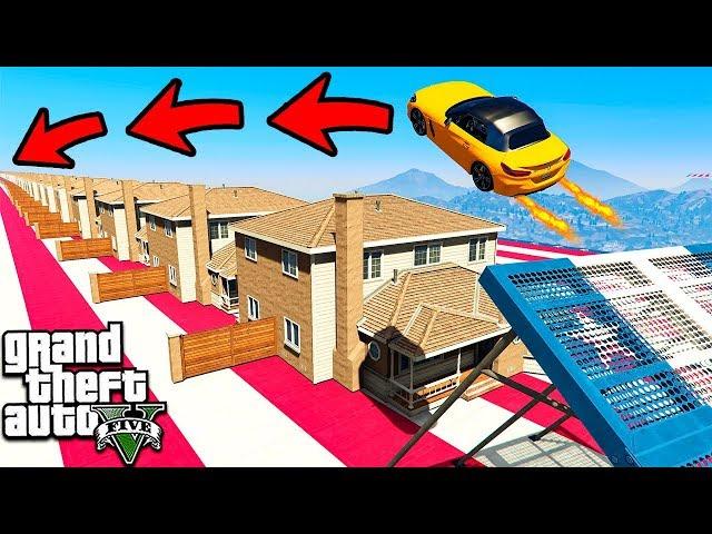 МОЖНО ЛИ ПЕРЕПРЫГНУТЬ 100+ ДОМОВ ЭКСПЕРИМЕНТ В ГТА 5 МОДЫ! ОБЗОР МОДА В GTA 5! ИГРЫ ГТА ВИДЕО MODS