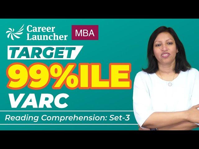 VARC for CAT & Non-CAT Exams | Reading Comprehension 03 | Target 99%ile in VARC