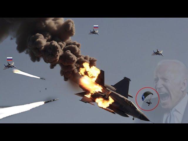 Today, September 26th! The world is shocked! Russian MiG 29SM pilots shoot down 3 US F16 fighter jet