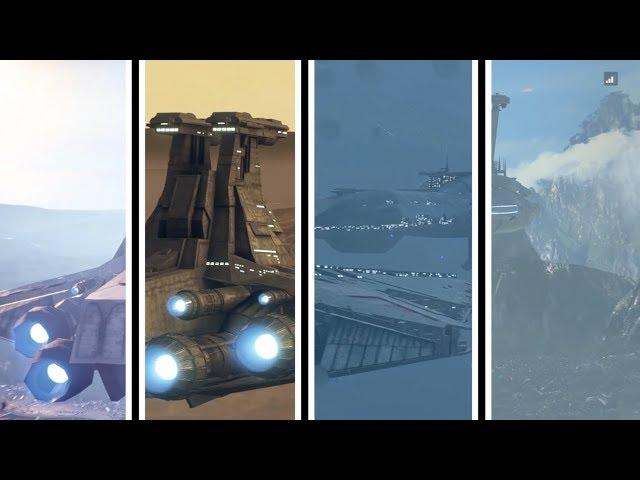 All Prequel Capital Supremacy Cutscenes (Every Map, All Factions) - Star Wars Battlefront 2