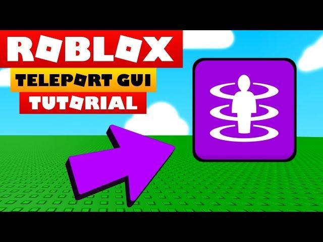 Roblox Studio Tutorial - Teleport GUi