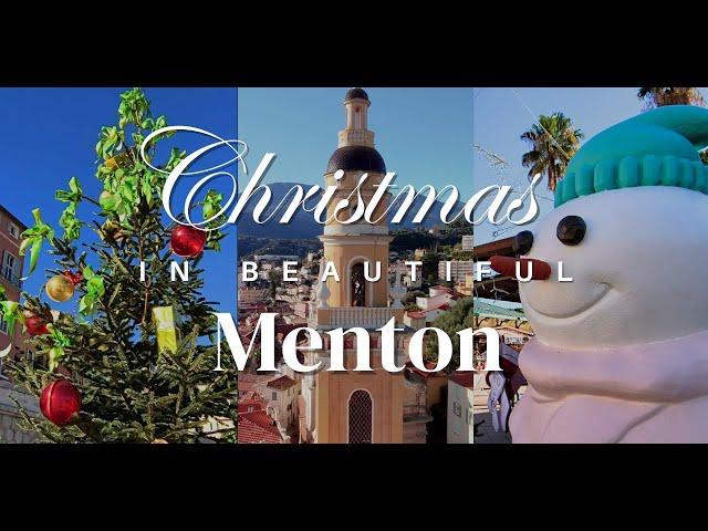 Christmas in BEAUTIFUL Menton France ️ ️ | French Riviera