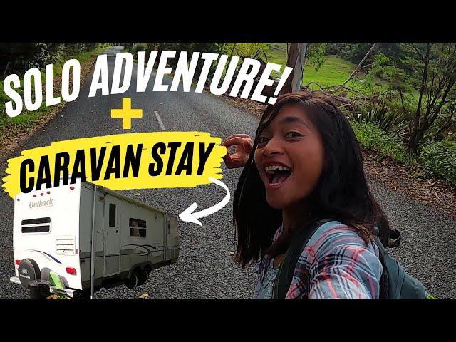 SOLO trip New Zealand: Staying in a CARAVAN + Exploring nature (Coromandel, NZ)