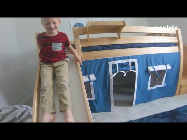 Maxtrix Kids Furniture | Maverick's Loft Bed with Slide