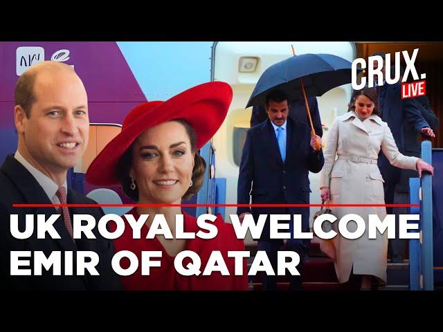 Kate Middleton Live | Kate Middleton And Prince William Welcome Emir Of Qatar To Buckingham Palace