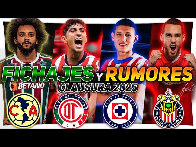 ¡PRIMEROS MOVIMIENTOS CONFIRMADOS! ¡MARCELO al AME! ¡CHIVAS va por ANGULO! RUMORES del CLAUSURA 2025