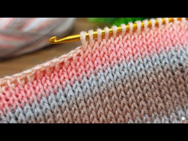 Simple Tunisian Crochet Stitch  Looks exactly like knitting 