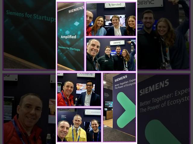 Siemens for Startup's at CES 2025 - a short reel from Eureka Park.