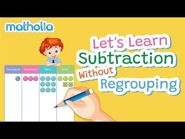 'Let's Learn - Subtraction Without Regrouping