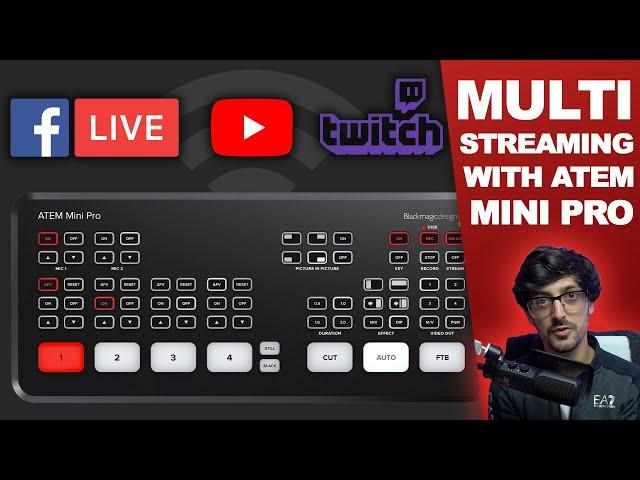 ATEM Mini Pro | How to stream to MULTIPLE destinations at once