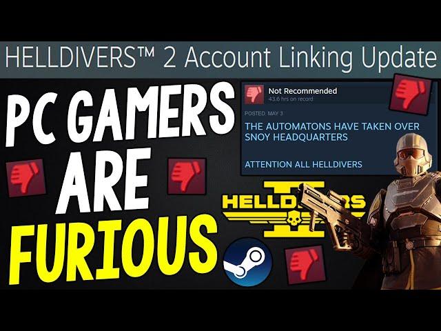 HELLDIVERS 2 is Getting ABSOLUTELY BASHED on STEAM - PC Gamers Are FURIOUS!