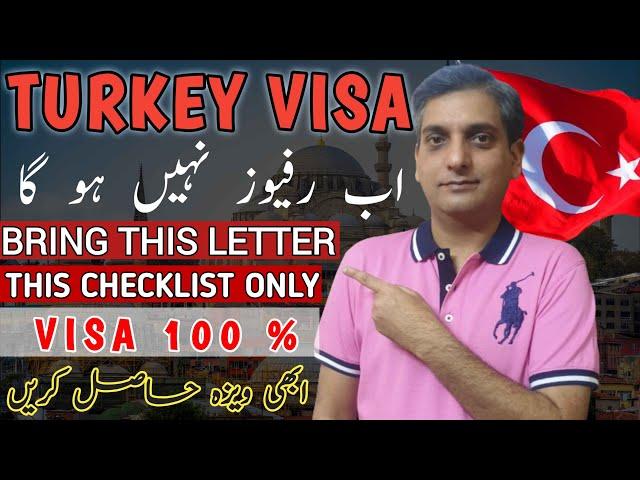 Turkey Visit Visa 2024 Checklist ! Anatolia Office Procedure & 1 Document Grant Visa 100%