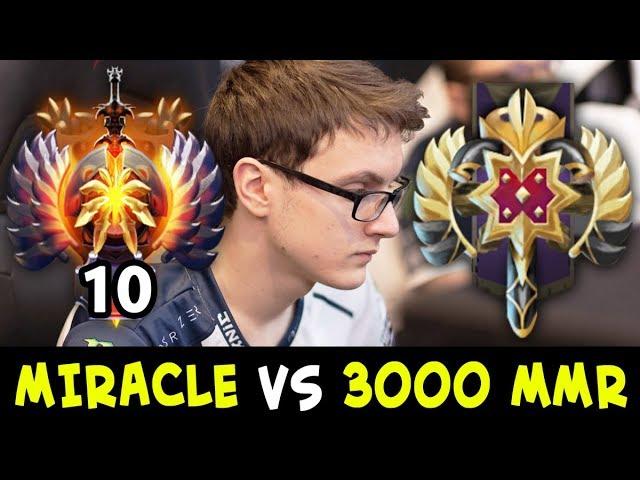 When TOP-10 meets 3000 MMR — MIRACLE vs Legend Rank