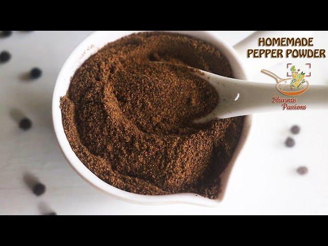 Homemade pepper powder recipe, How to make pepper powder at home