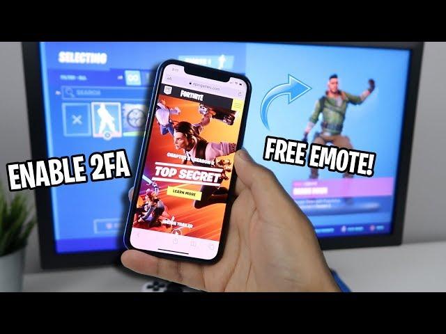 How to ENABLE 2FA FORTNITE (EASY METHOD) (FREE EMOTE)