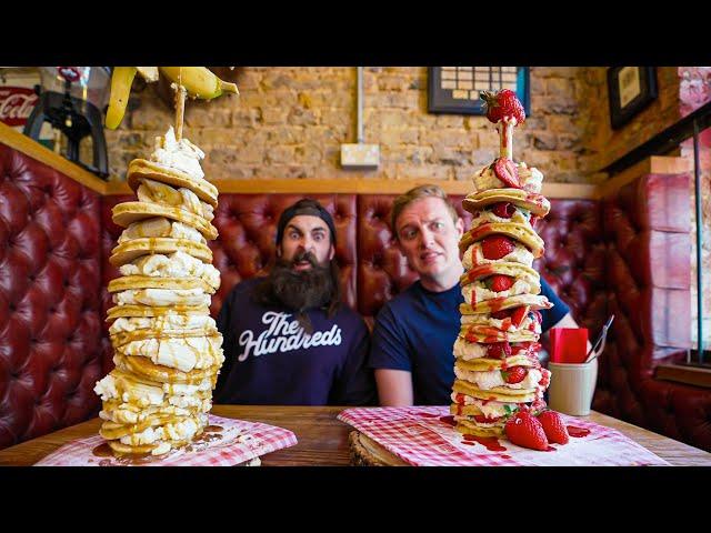 Pancake Stack CHALLENGE With BeardMeatsFood!